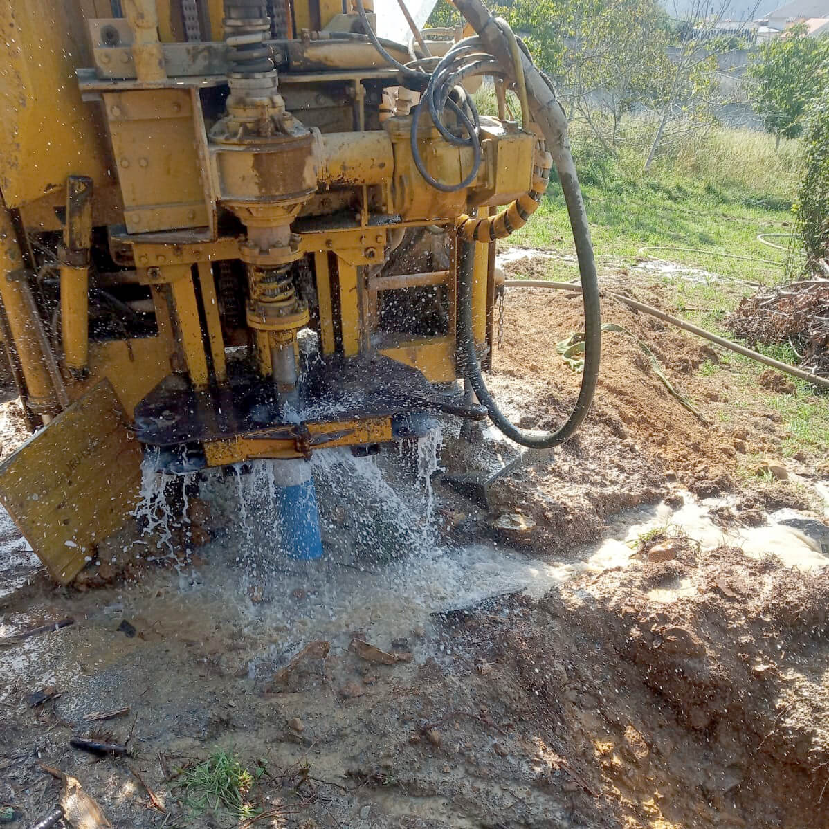 Instalación de pozos de agua